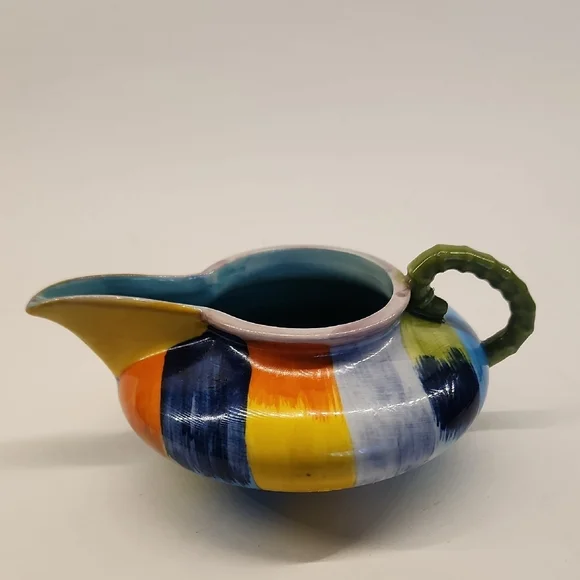 Anthropologie Hand-Painted Multicolor Ceramic Creamer - Picture 2 of 10
